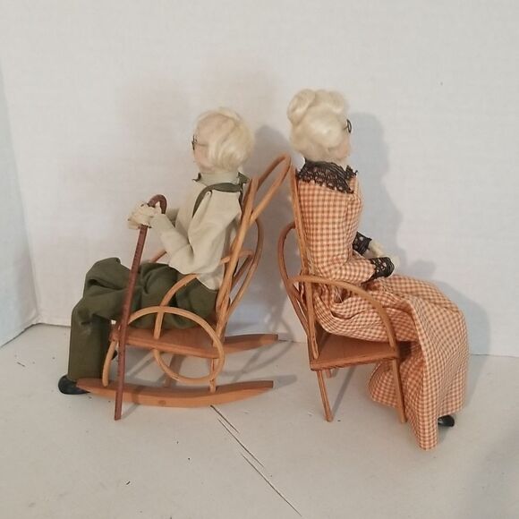 Grandma & Grandpa Dolls Handmade by Rena's Dough Or - Picture 8 of 15